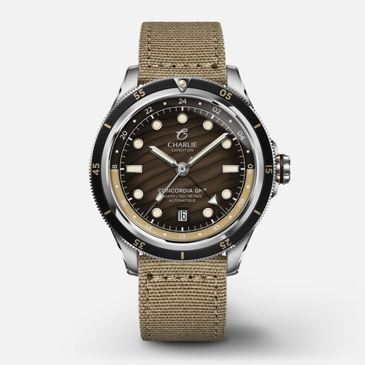 CHARLIE PARIS WATCH: CONCORDIA AUTOMATIC GMT DUNE