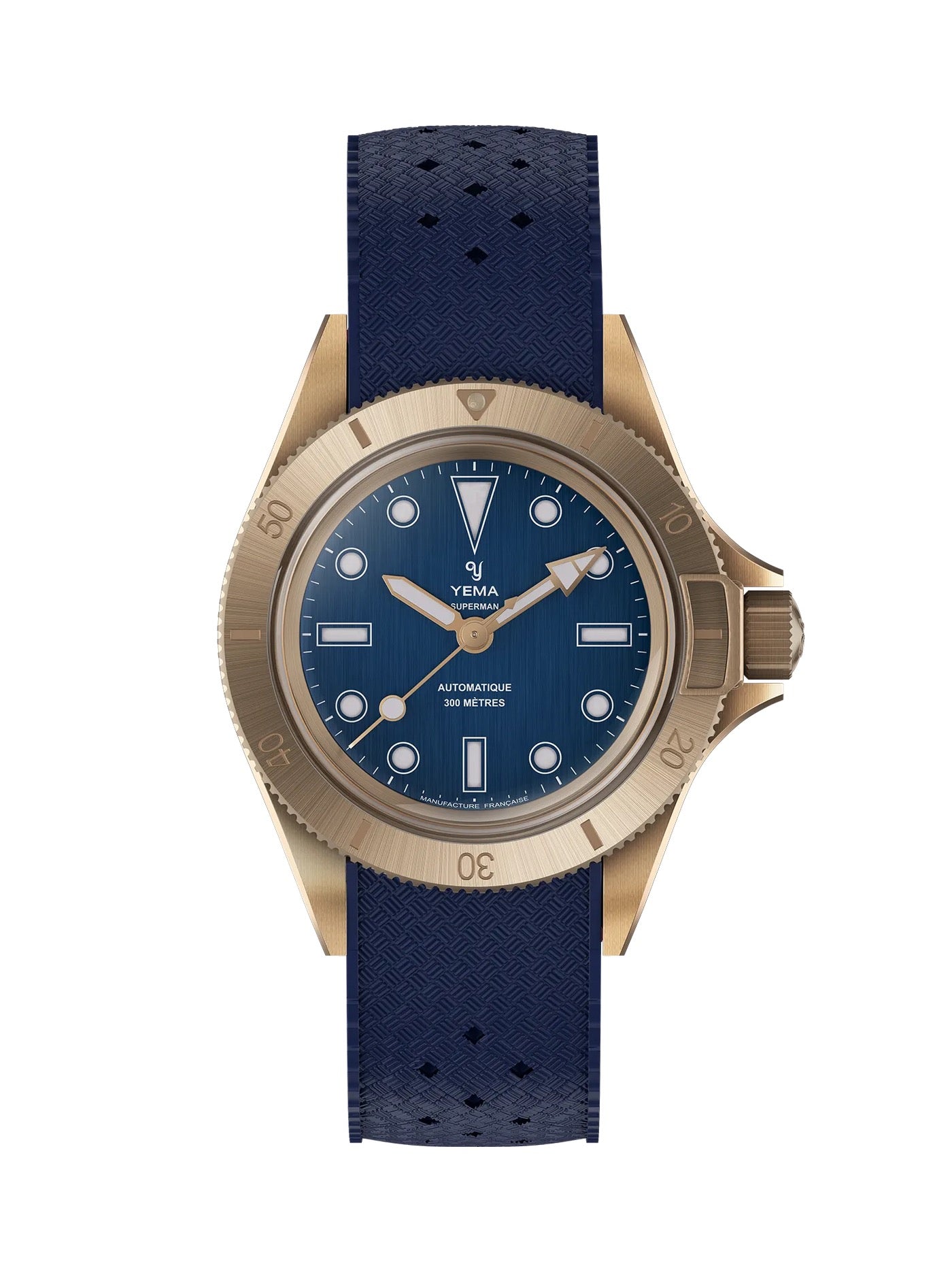 RELOJ YEMA: SUPERMAN BRONCE 10CM EDICIÓN LIMITADA