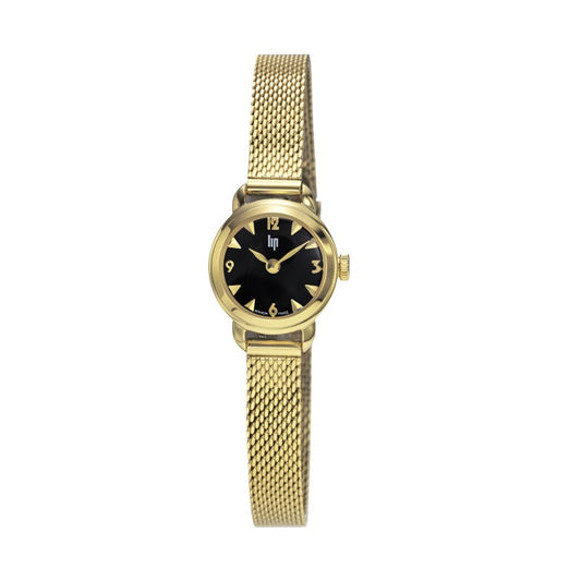 Montre LIP : Henriette Noir & Or 671627