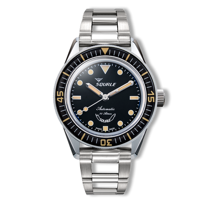 Squale SUB-37 Légende — bracelet acier ajouré — vue de face