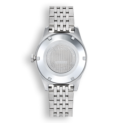 Squale Super Squale Sunray noire — bracelet acier — vue de dos