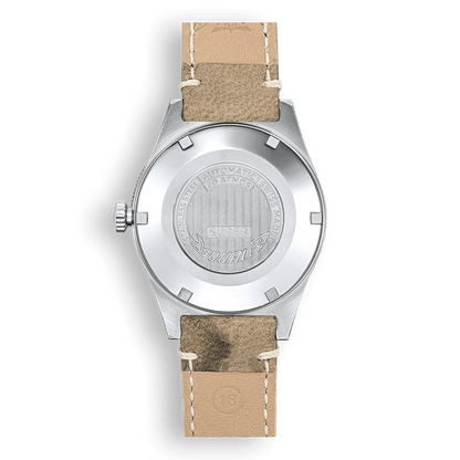Squale Super Squale Sunray marron — bracelet cuir marron — vue de dos