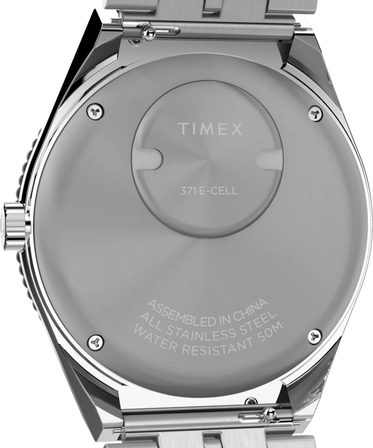 Timex : Q Timex GMT noir 38 mm, vue de présentation