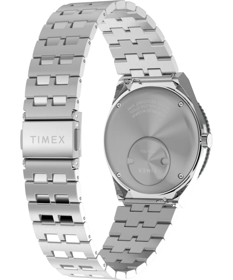Timex : Q Timex GMT noir 38 mm, vue de présentation