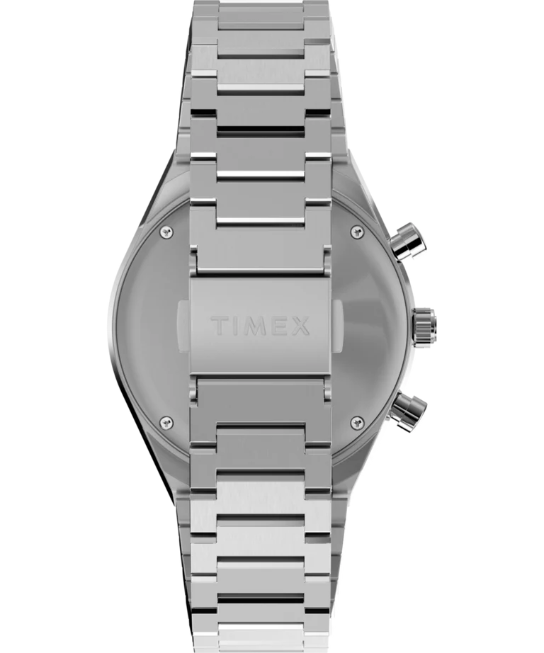Timex : Q Timex chronographe bleu 40 mm, vue de présentation
