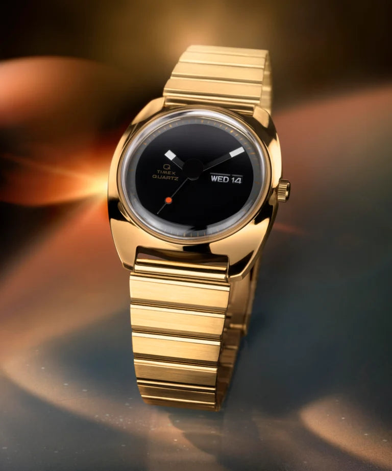 Timex : Q Timex 1975 Enigma noir 37 mm, vue de présentation