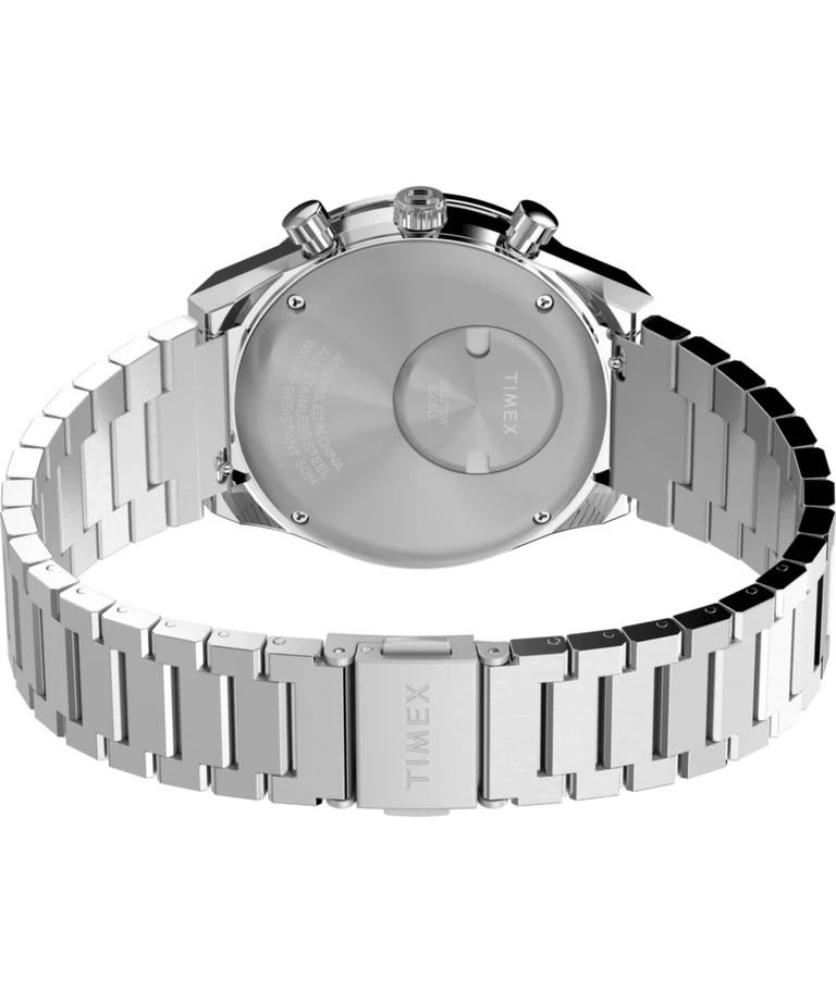 Timex Watch: Q Timex Chronograph 40mm White TW2Y36200
