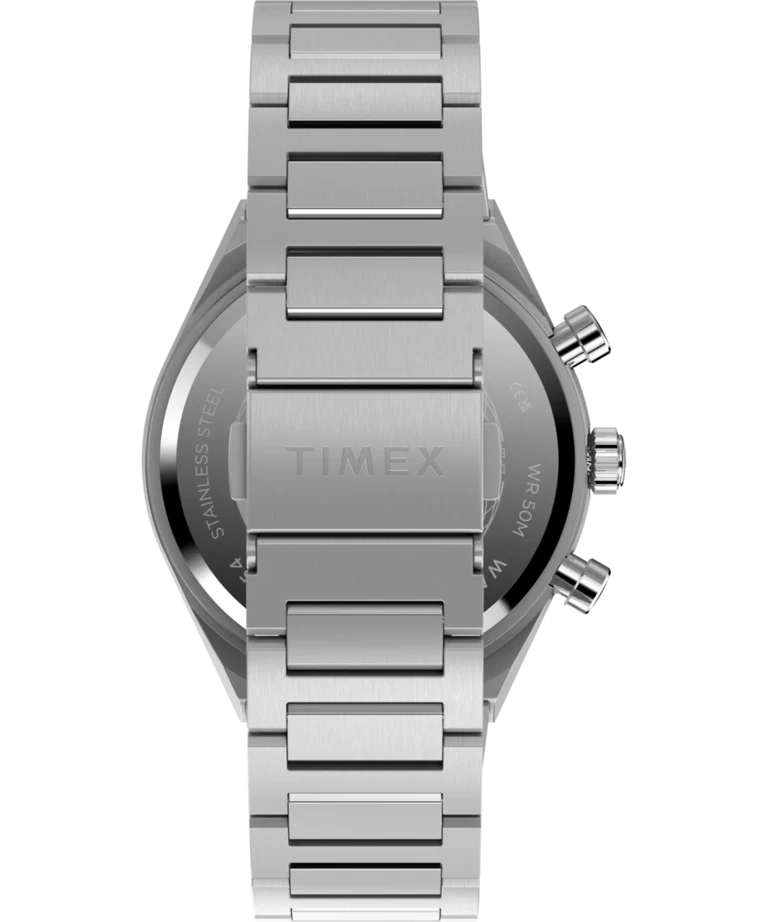 Timex : Q Timex Continental chronographe noir 40 mm, vue de présentation