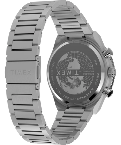 Timex : Q Timex Continental chronographe noir 40 mm, vue de présentation