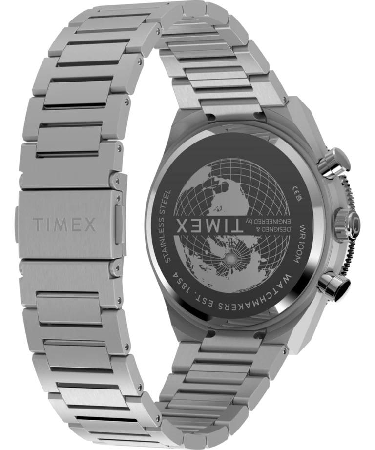 Timex Watch: Q Timex Continental Chronograph 40mm Blue TW2Y55900