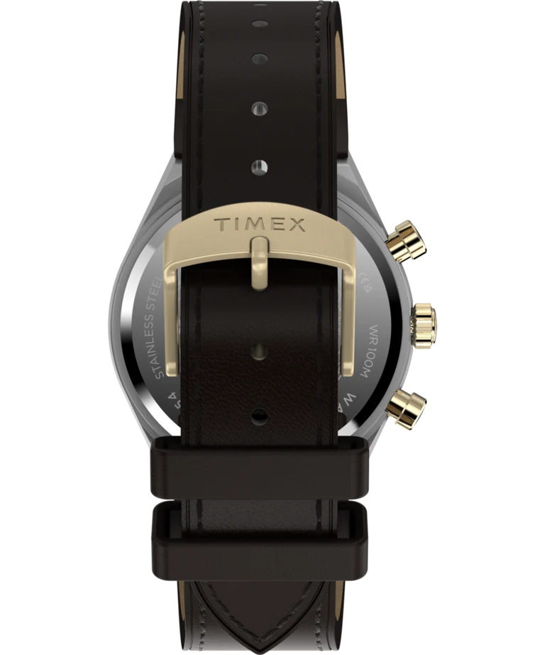 Timex : Q Timex Continental chronographe noir 40 mm, vue de présentation