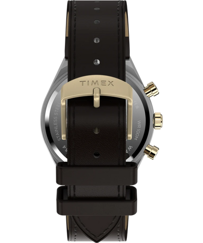 Timex : Q Timex Continental chronographe noir 40 mm, vue de présentation