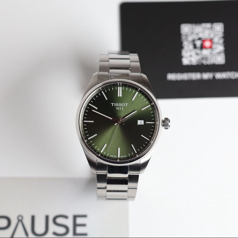 TISSOT WATCH: PR100 GREEN 40MM T1504101109100