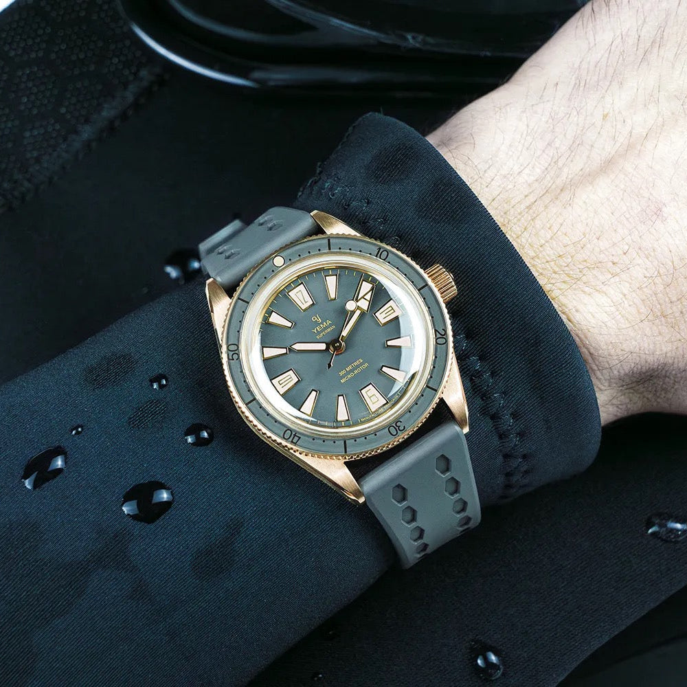 MONTRE YEMA : SUPERMAN SKIN DIVER SLIM BRONZE CMM.20 GRIS