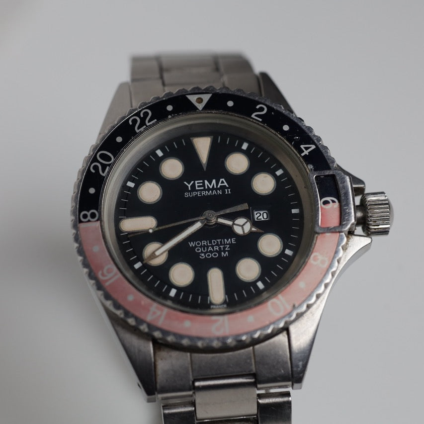 RELOJ YEMA: SUPERMAN 2 WORLDDTIME GMT CUARZO COCA-COLA