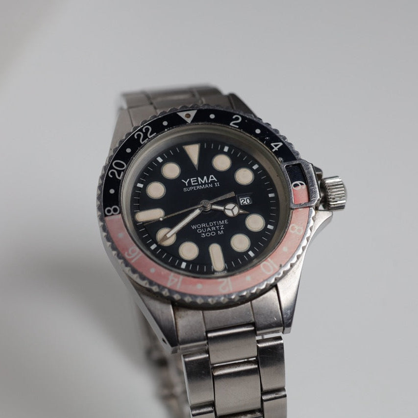 RELOJ YEMA: SUPERMAN 2 WORLDDTIME GMT CUARZO COCA-COLA