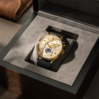 AV86 1564 Sunrise dorée blanc cassé — présentation dans son coffret