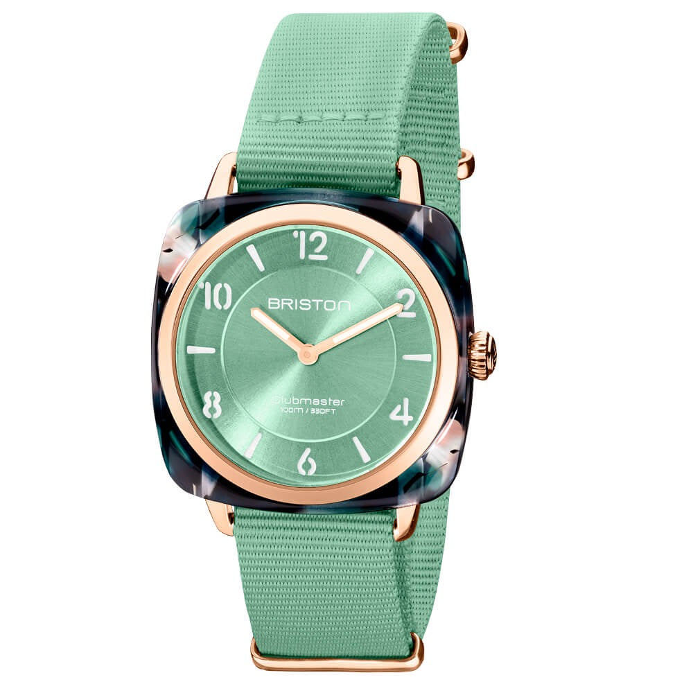 BRISTON: ACETATO CLUBMASTER CHIC – VERDE AGUA