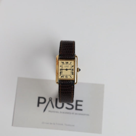 Montre Cartier : Must Tank Vermeil Mécanique 20 x 28 mm