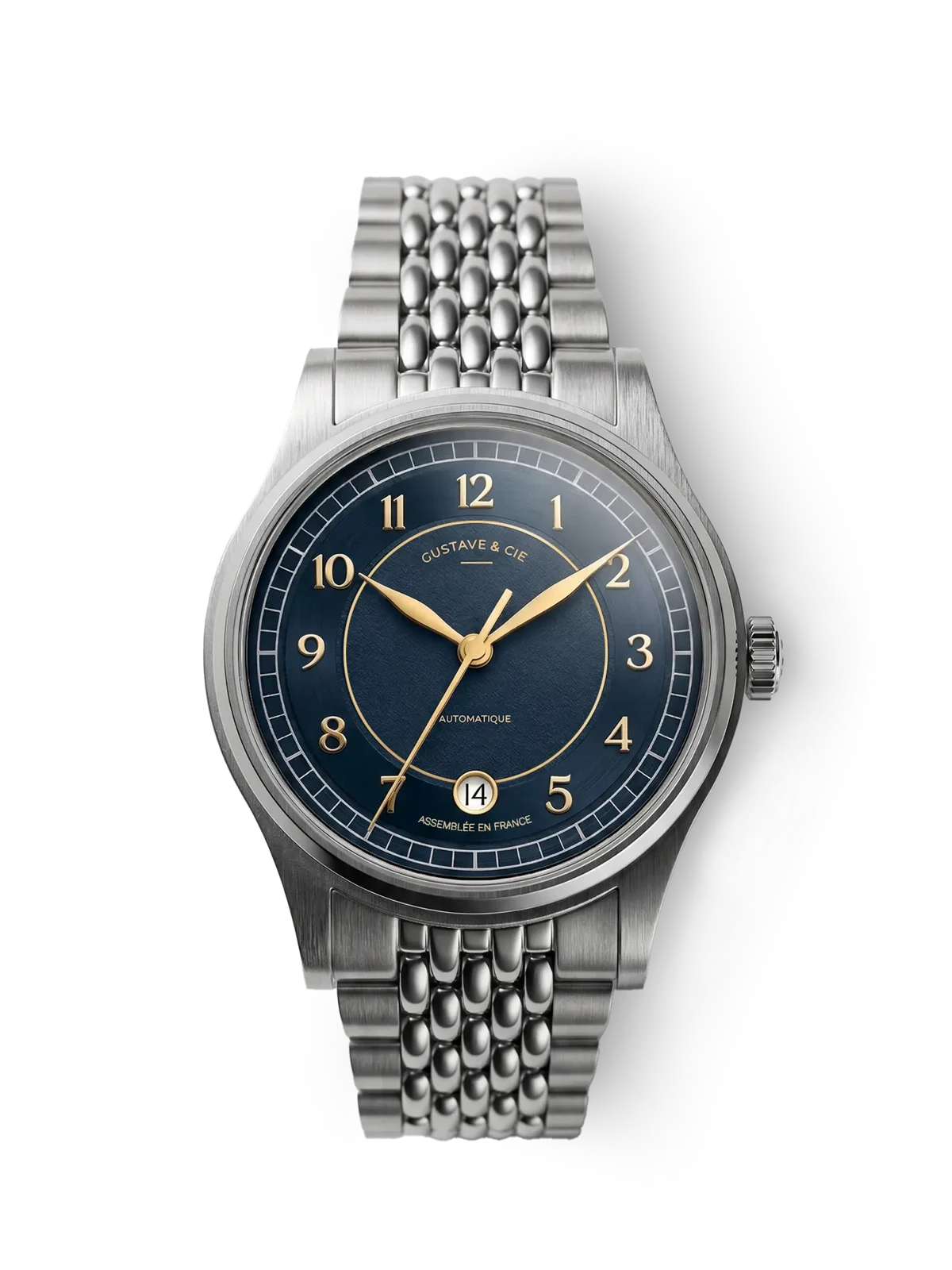 Gustave & Cie Charles Argent Et Bleu — Grain de Riz