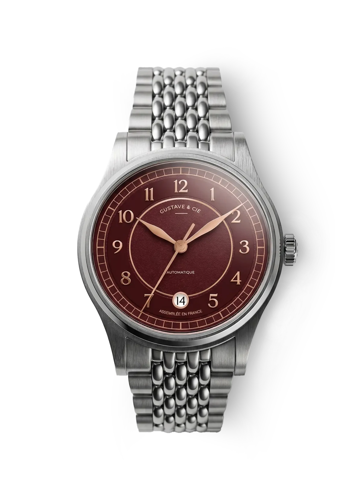 Gustave & Cie Charles Argent Et Cerise — Grain de Riz