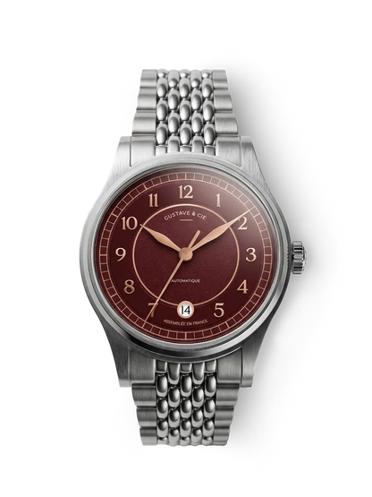 Gustave & Cie Charles Argent Et Cerise — Grain de Riz