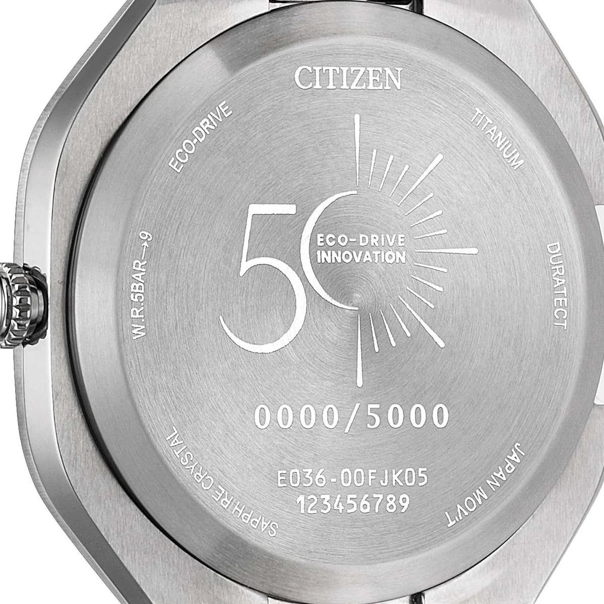 Citizen Photon Eco-Drive BJ6560-53W – Fond numéroté de l’édition anniversaire