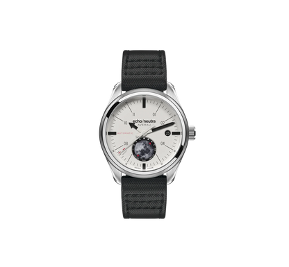 Montre Echo/Neutra : Averau 39 Phase Lunaire (Big Moon) Blanc — bracelet Cordura