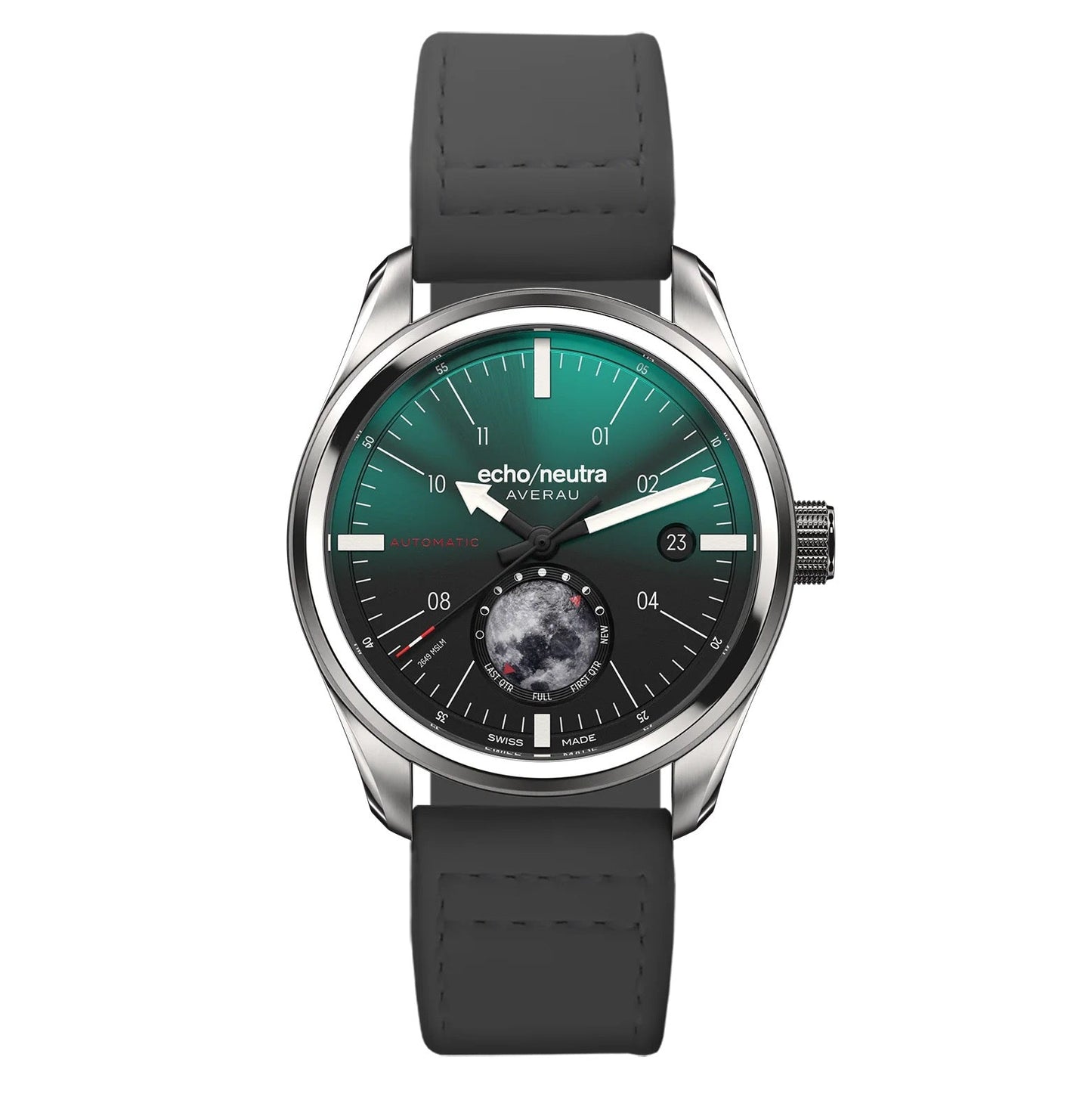 MONTRE ECHO/NEUTRA : AVERAU 39 PHASE LUNAIRE (BIG MOON) VERT DÉGRADÉ