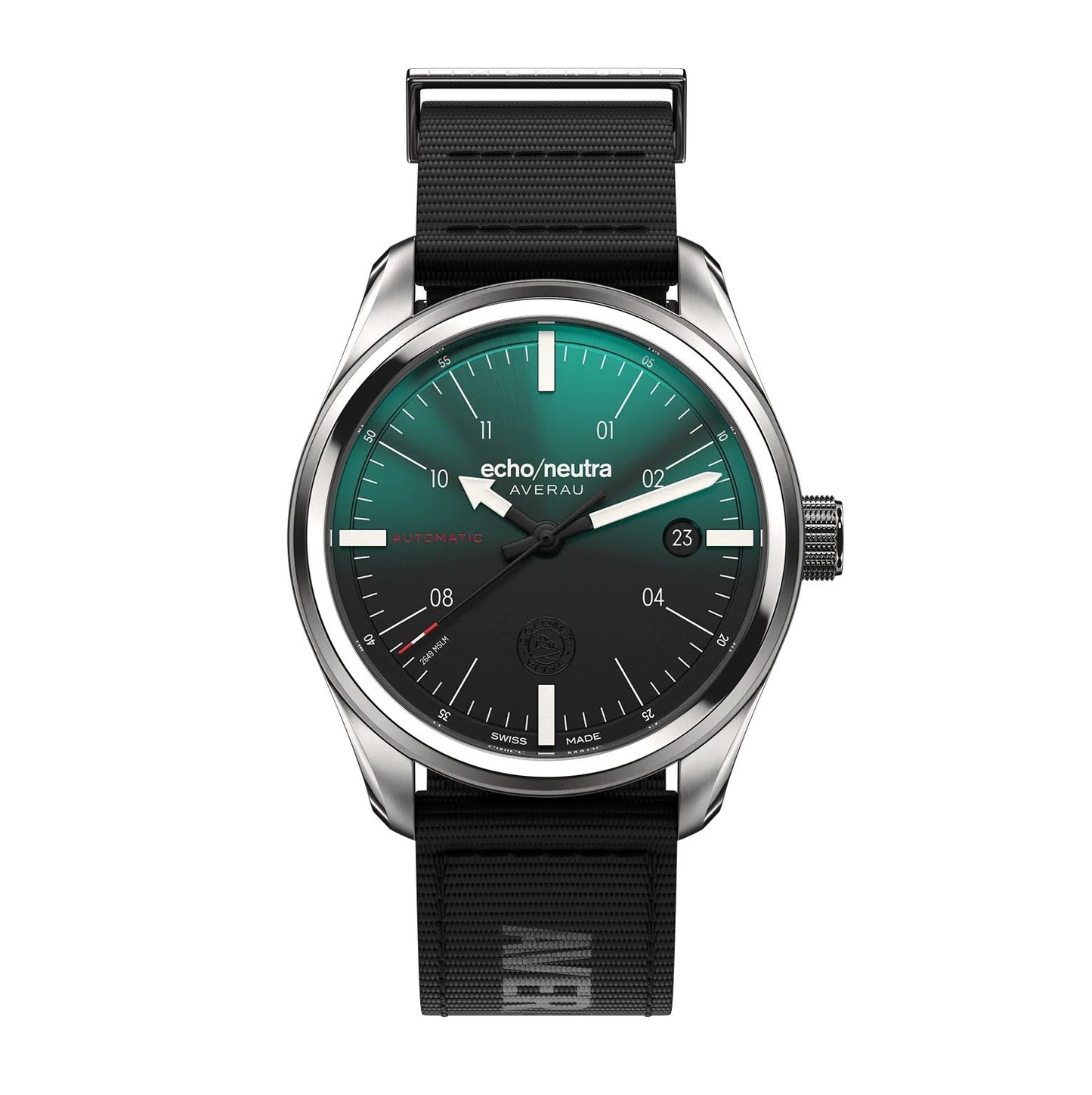 MONTRE ECHO/NEUTRA : AVERAU 39 3H VERT DÉGRADÉ