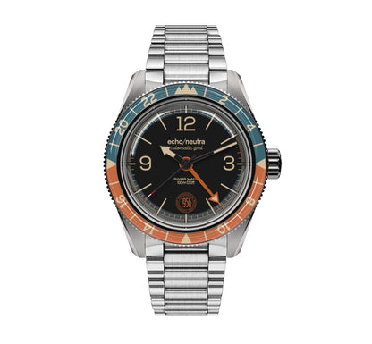 echo neutra GMT noire acier pause boutique montres