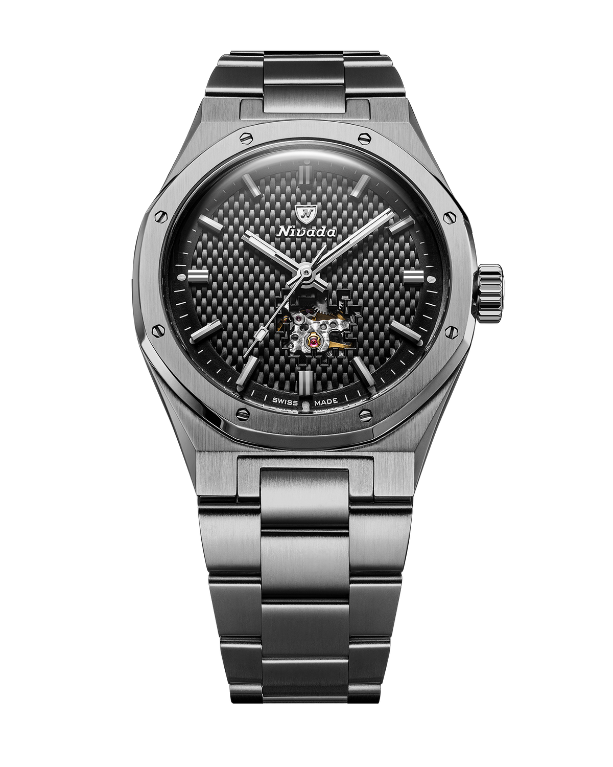 Nivada F77 Noir bracelet titane