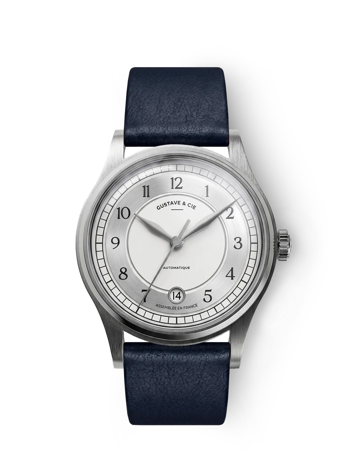 Gustave & Cie Charles blanc — Cuir Bleu Océan