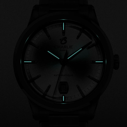 MONTRE CHARLIE PARIS : ALLIANCE AUTOMATIQUE BLANC