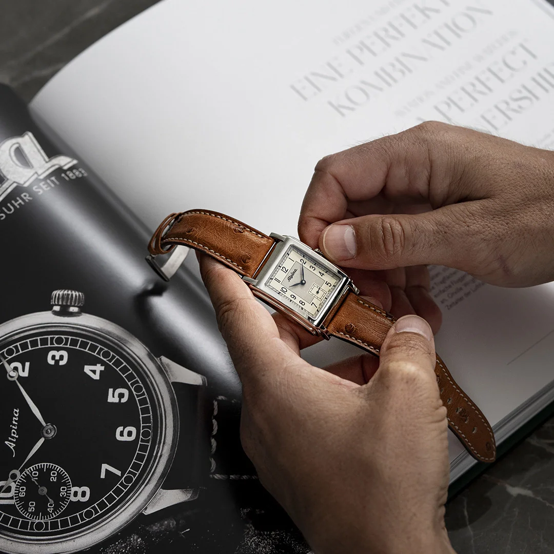 RELOJ ALPINA: HERITAGE SQUARE AUTOMÁTICO 140 AÑOS
