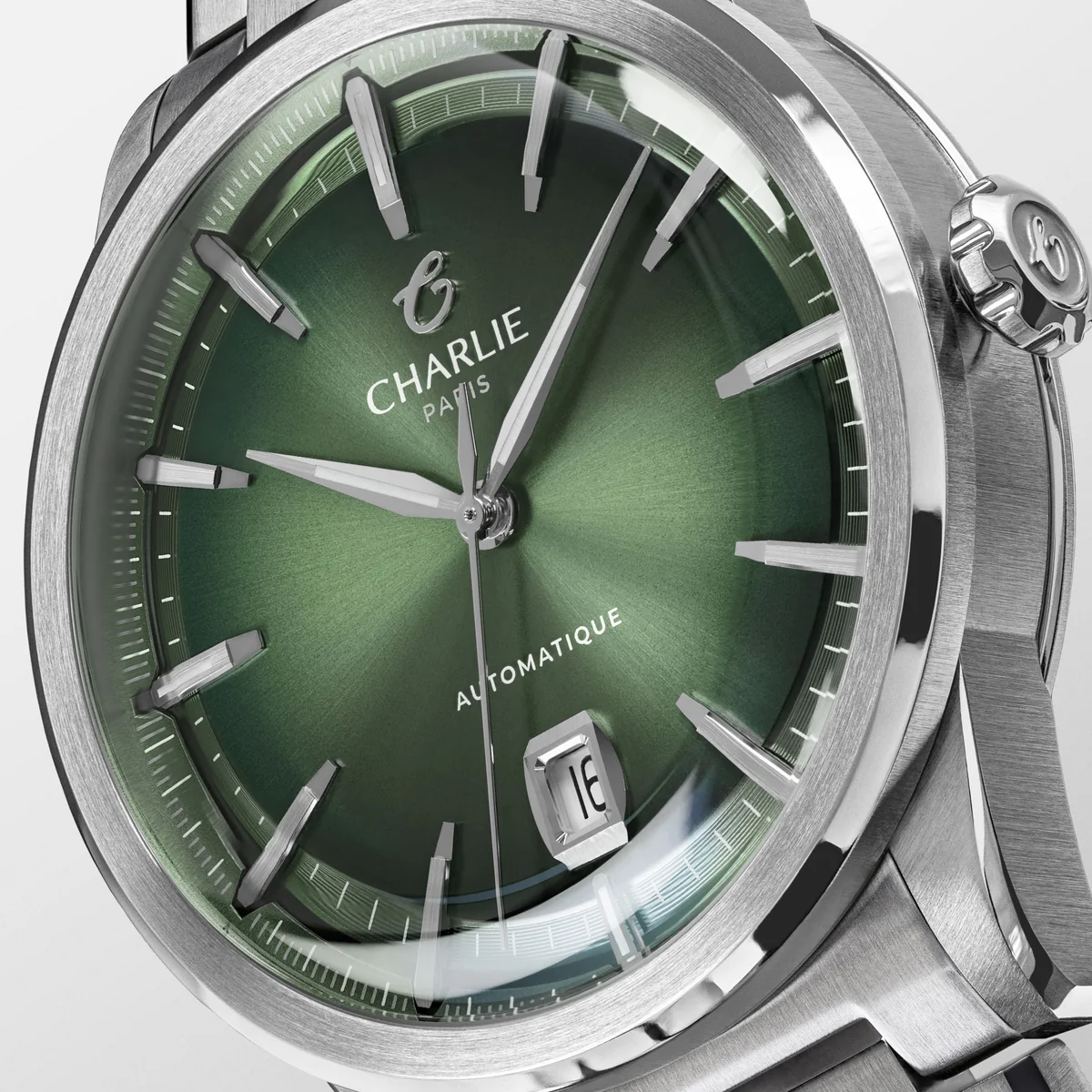 MONTRE CHARLIE PARIS : ALLIANCE AUTOMATIQUE VERT
