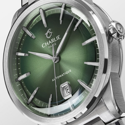MONTRE CHARLIE PARIS : ALLIANCE AUTOMATIQUE VERT