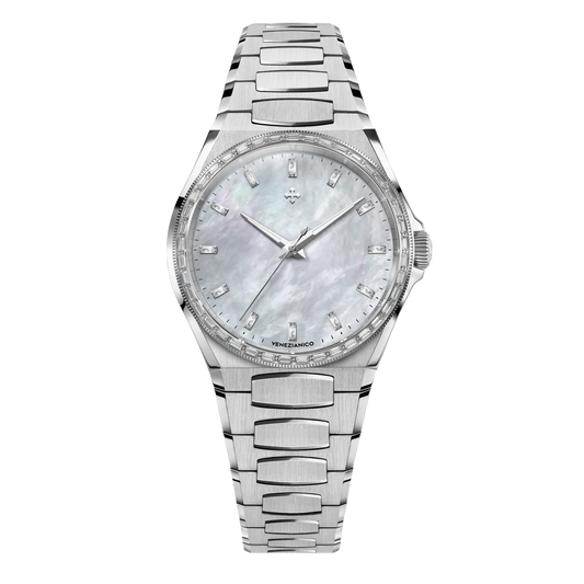 MONTRE VENEZIANICO : ARSENALE 37 MOISSANITE BLANC 6121511C