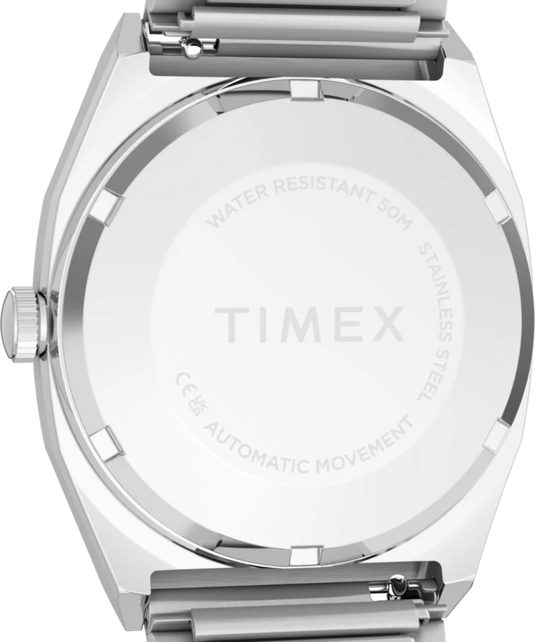 Timex : 1983 E Line automatique rose 34 mm, vue de présentation