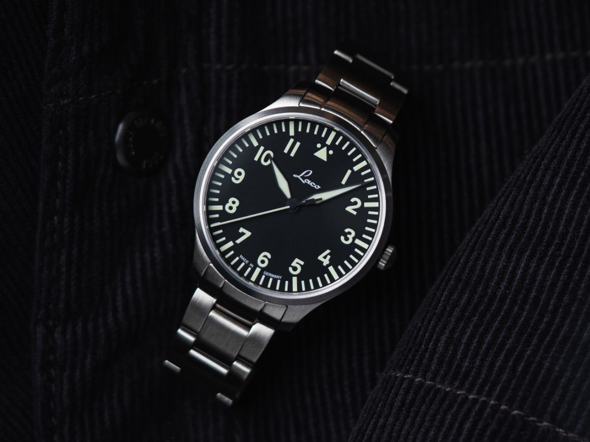 RELOJ LACO: RELOJES PILOTO BÁSICOS DE CUARZO GENF 2 NEGRO
