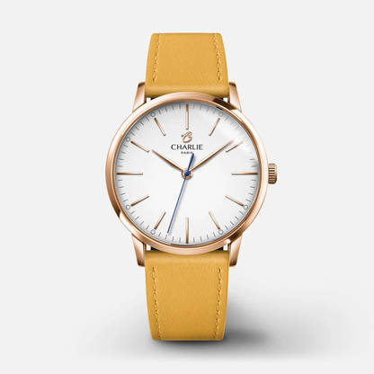 MONTRE CHARLIE PARIS : SULLY 35 QUARTZ OR ROSE