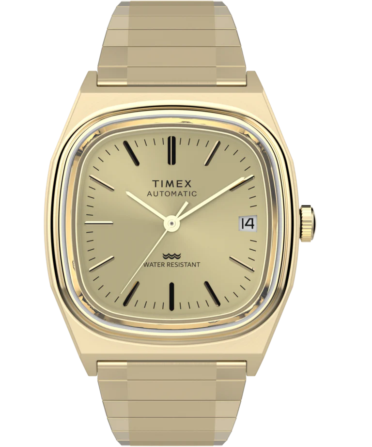 Reloj Timex: 1983 E Line Automático 34 mm Dorado TW2Y07200