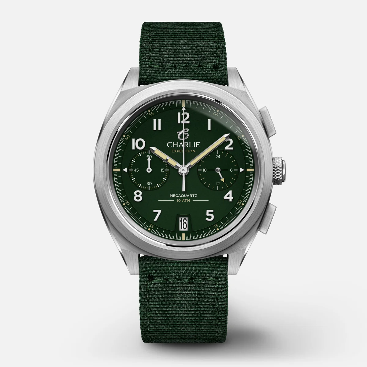 CHARLIE PARIS : GR - CHRONOGRAPHE - VERT