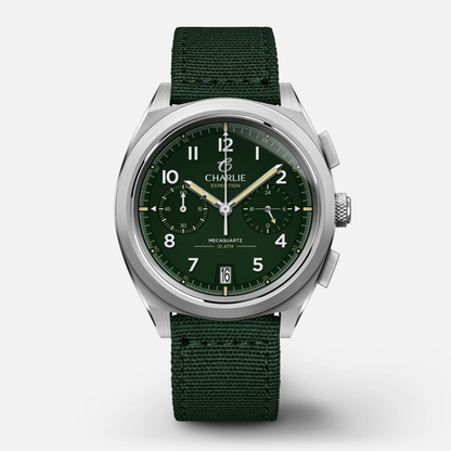 CHARLIE PARIS : GR - CHRONOGRAPHE - VERT