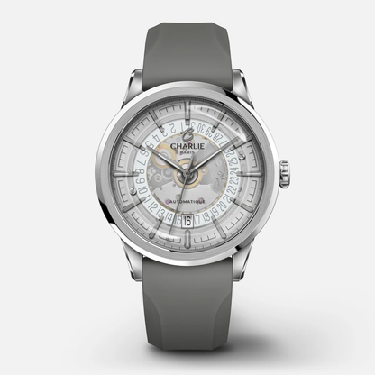 MONTRE CHARLIE PARIS : ALLIANCE AUTOMATIQUE SAPHIR BLANC