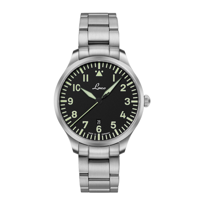 RELOJ LACO: RELOJES PILOTO BÁSICOS DE CUARZO GENF 2 NEGRO