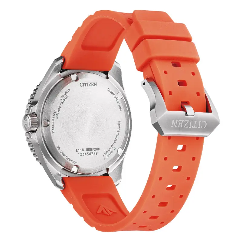 Montre Citizen : Promaster Marine Eco-Drive Diver Orange BN0268-01E