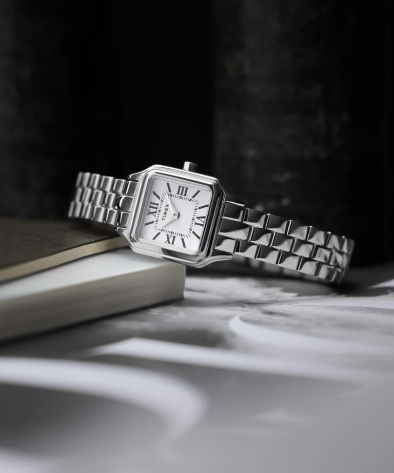 Timex : Addison argenté blanc 23 mm, vue de présentation