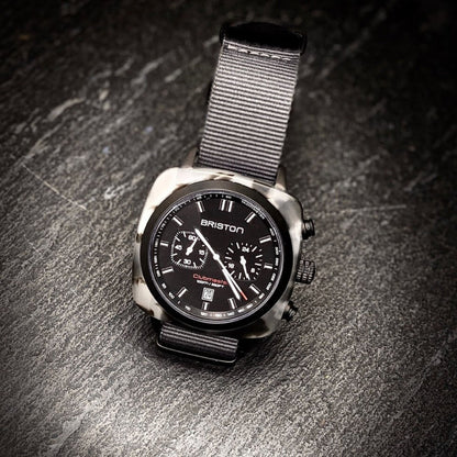 MONTRE BRISTON : CLUBMASTER SPORT CHRONOGRAPHE ALPINE HUNTER 18142.PBAM.GTS.3.NG