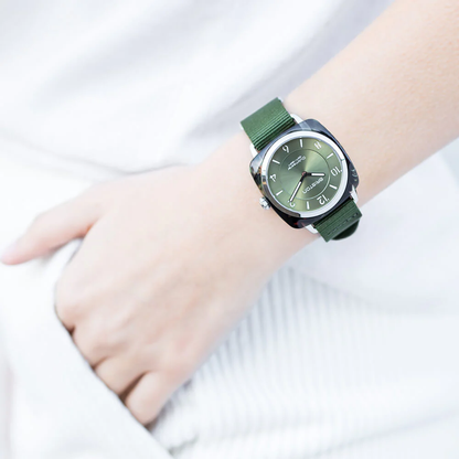 MONTRE BRISTON : CLUBMASTER CHIC VERT OLIVE 21536.SA.UG.26.NOL